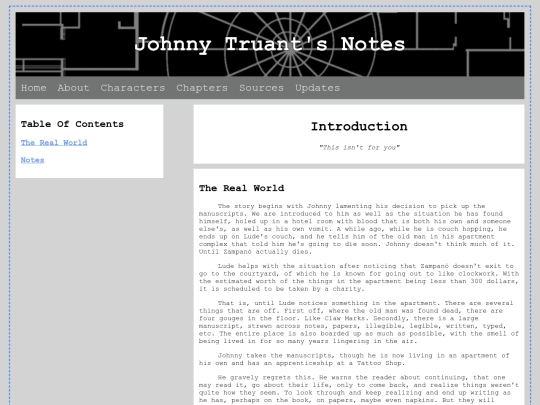 Chapters/Introduction screenshot