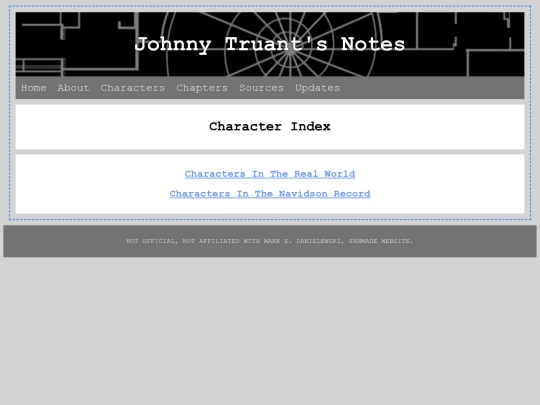 CharactersIndex screenshot