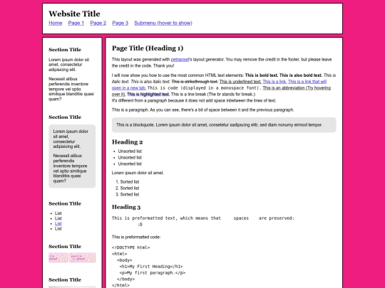 index screenshot
