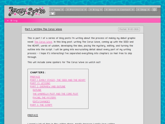 blogposts/writingthecoruswave screenshot
