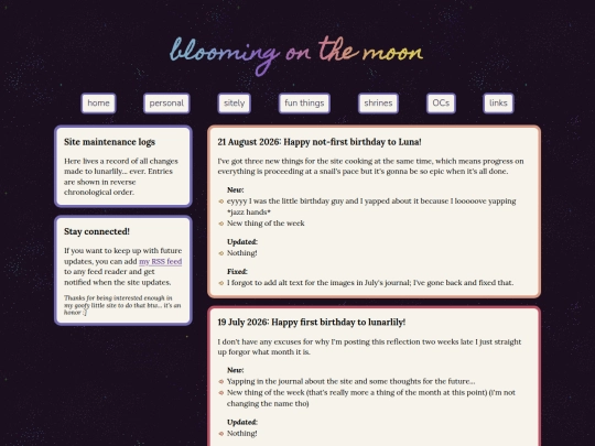 changelog screenshot