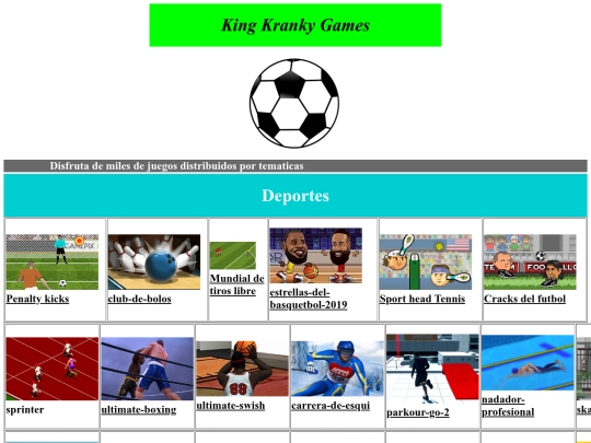 Pag web/Deportes screenshot