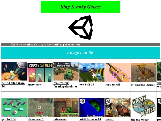 Pag web/Juegos en 3d screenshot