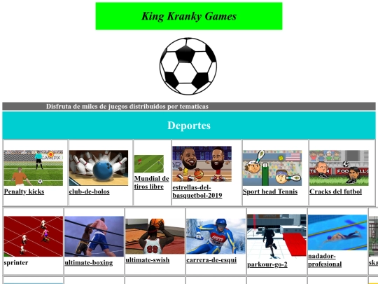 Pagina web Final/Deportes screenshot