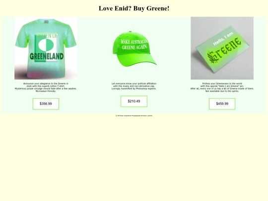 greenemerch screenshot