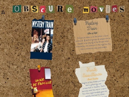 About/ObscureStuff/Movies screenshot