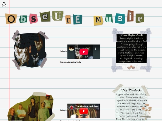 About/ObscureStuff/Music screenshot