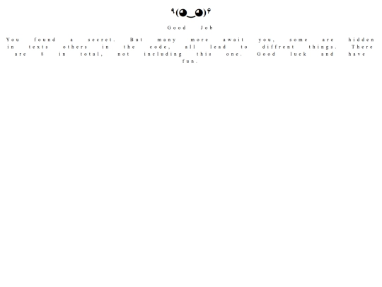 About/secret screenshot