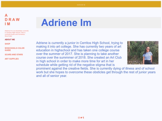 about-me screenshot