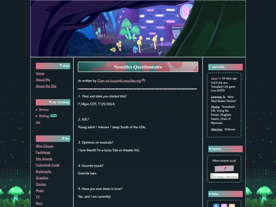 articles/questionnaire screenshot
