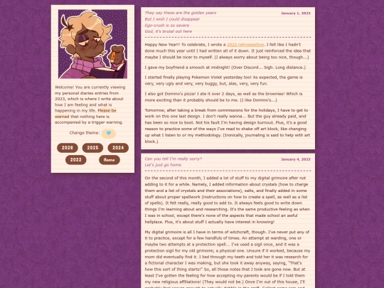 diary/2023 screenshot