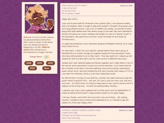 diary/2024 screenshot