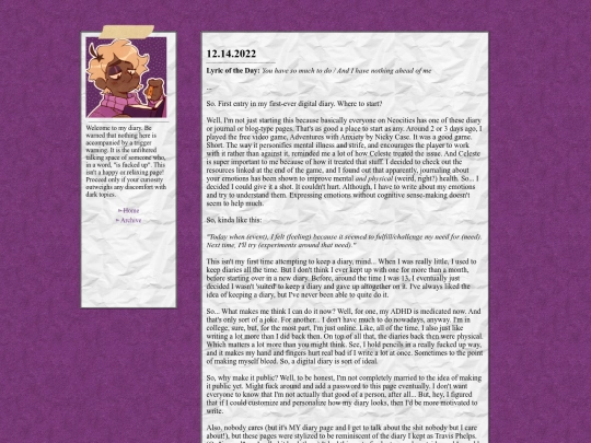 diary/dec2022 screenshot