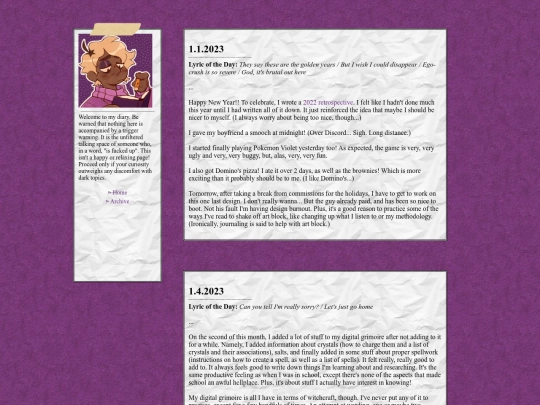 diary/jan2023 screenshot
