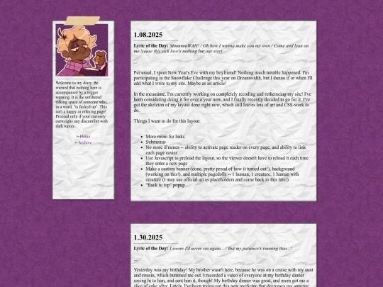 diary/jan2025 screenshot