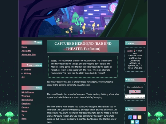 fanfic/capturedhero screenshot