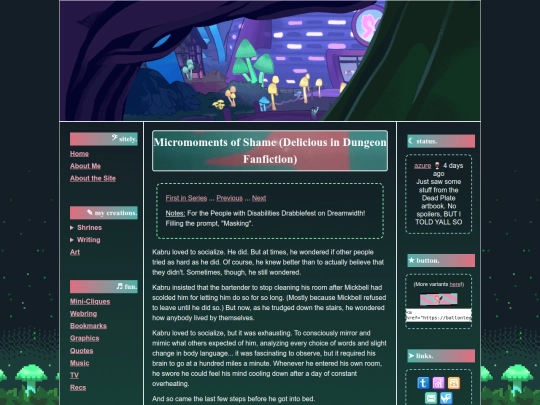 fanfic/micromoments screenshot