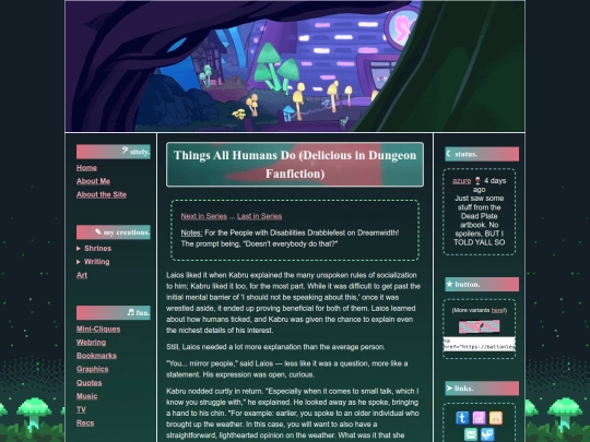 fanfic/thingsallhumansdo screenshot