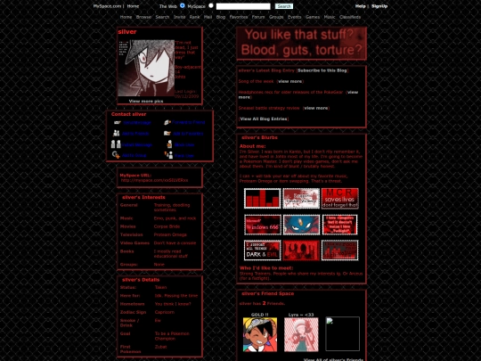 shrines/myspace screenshot