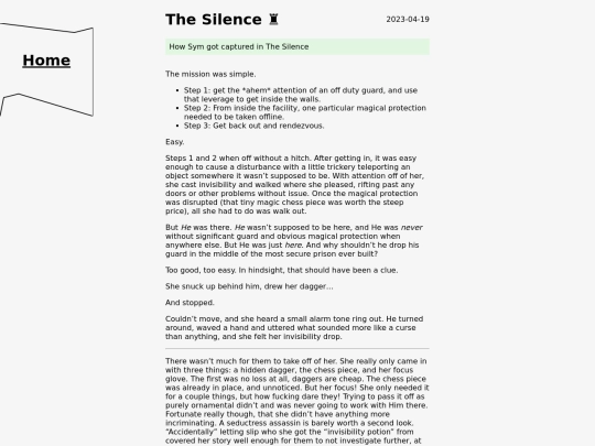 story/the-silence screenshot