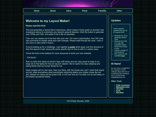 Pages/Home screenshot