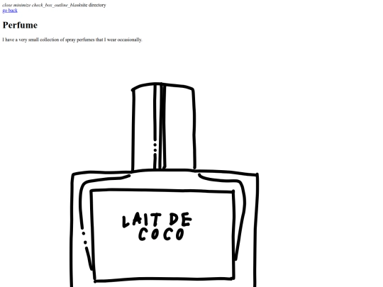 html/perfume screenshot