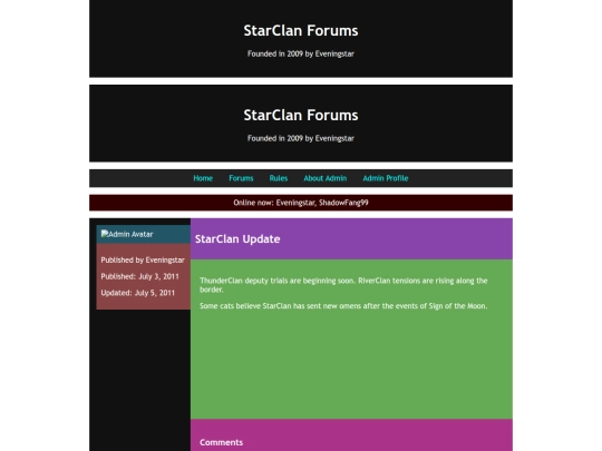 blog screenshot