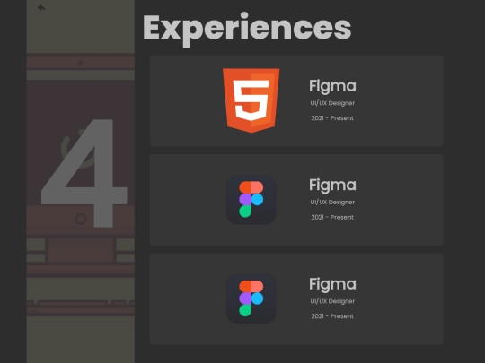 experiences screenshot