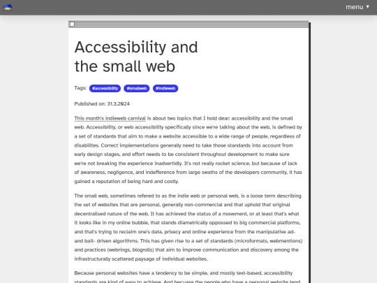 blog/accessibility-and-the-small-web screenshot