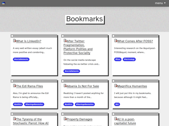 bookmarks screenshot