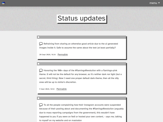 status screenshot