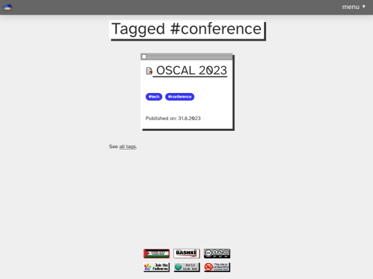tags/conference screenshot