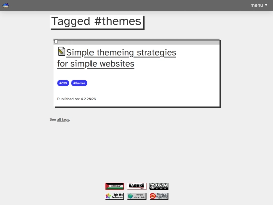tags/themes screenshot