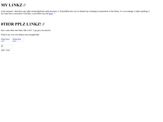 oldsitestuff/oldlinks screenshot