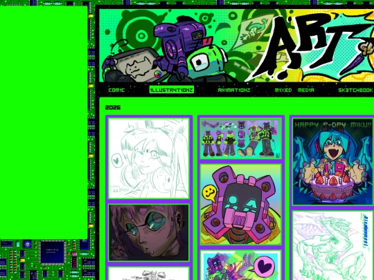 portfolio/illust screenshot