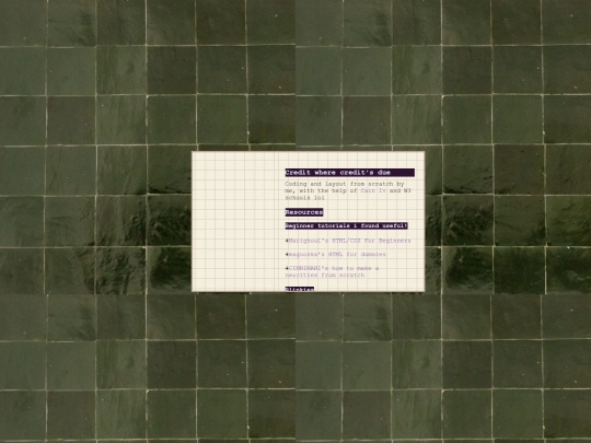 Credits screenshot