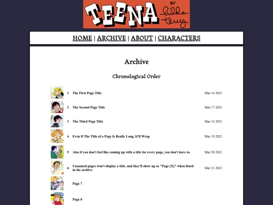 archive screenshot