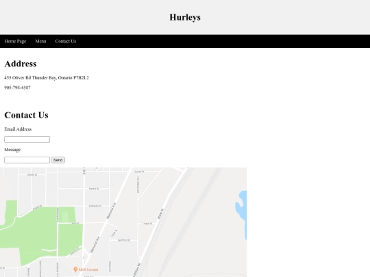 Contact Us screenshot
