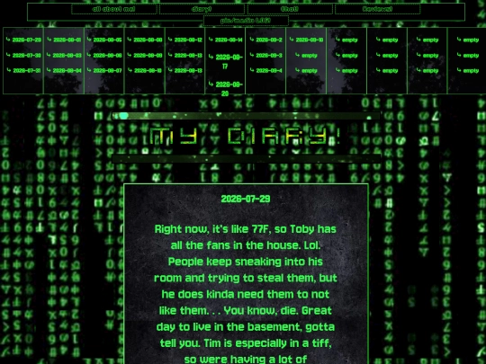 diary screenshot