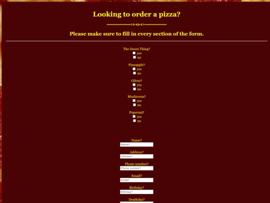makeapizza screenshot
