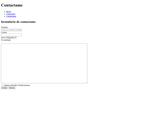 interna/Contactame screenshot