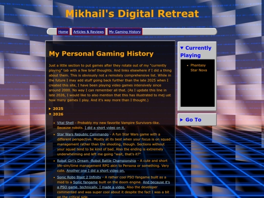 game-history screenshot