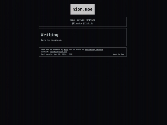 info/writing/writings screenshot