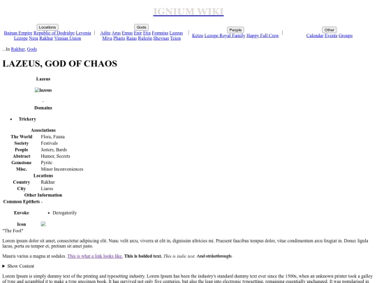 ignium wiki/gods/lazeus screenshot