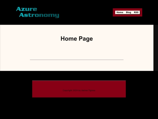 blog/home-page screenshot