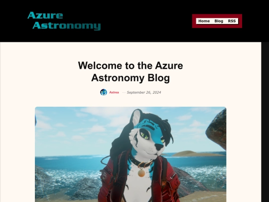 blog/welcome-to-the-azure-astronomy-blog screenshot