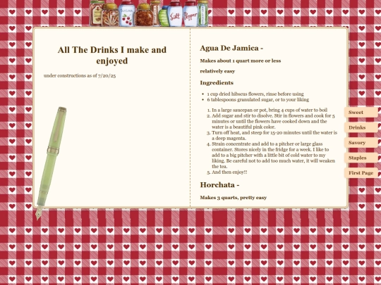 drinks screenshot