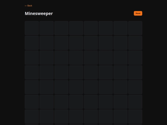 game-center/minesweeper screenshot