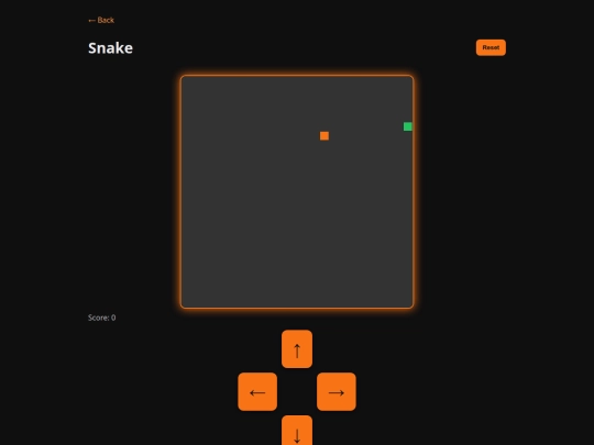 game-center/snake screenshot