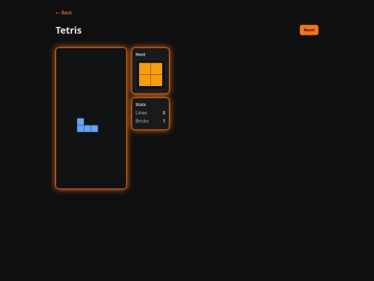 game-center/tetris screenshot